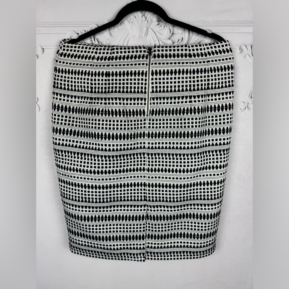 Mosaic Jacquard Loft Medi Slim Fit Pencil Skirt Business Casual - Picture 3 of 7